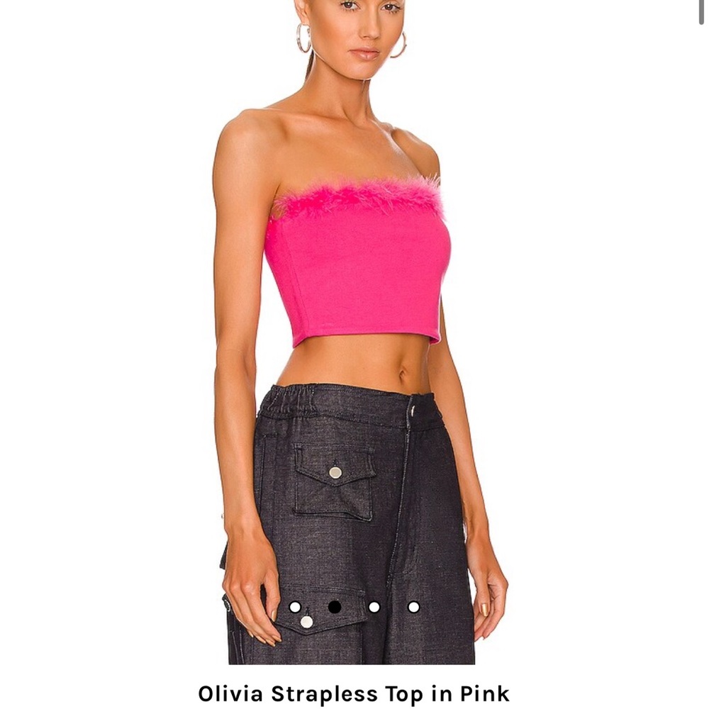 Olivia Strapless Top in Pink